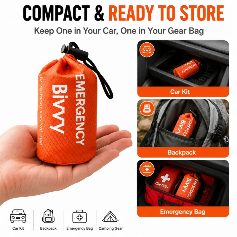 Bivy Bag Emergency - Awaryjny Worek Do Spania, Worek Bivy
