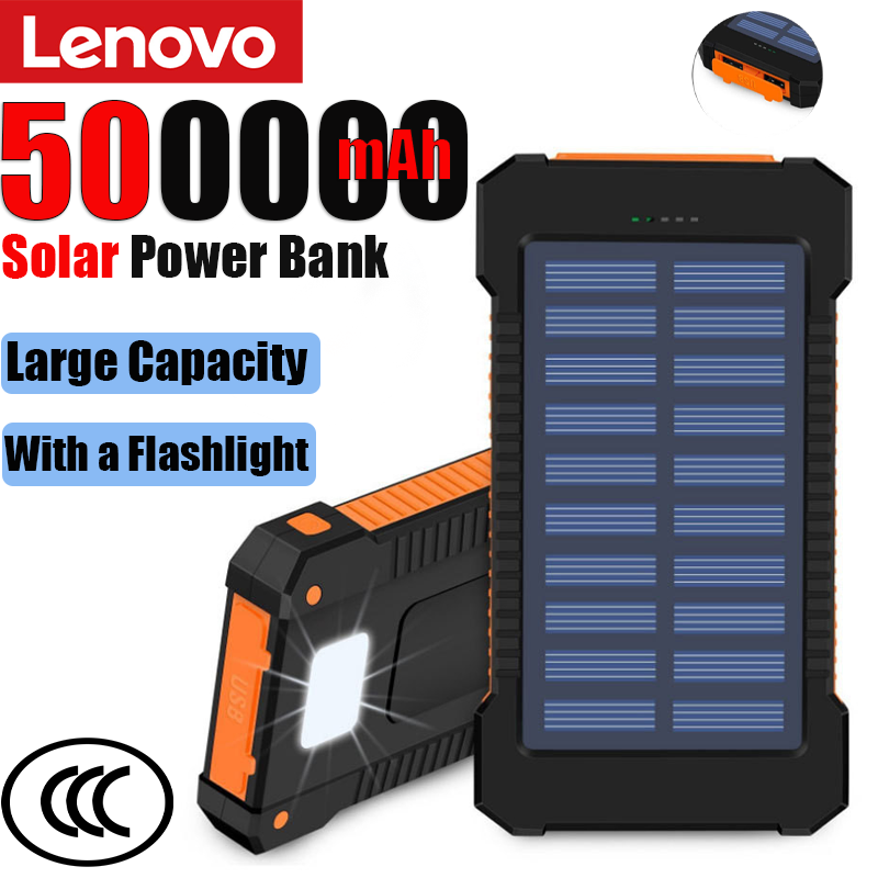 Lenovo 500000mAh Duża Pojemnoś – Solar Emergency Charger recenzja i cena