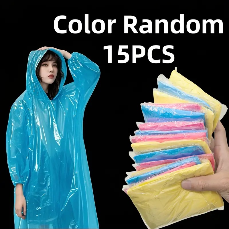 15/30 szt. Jednorazowe przezro – Emergency Poncho Rain recenzja i cena