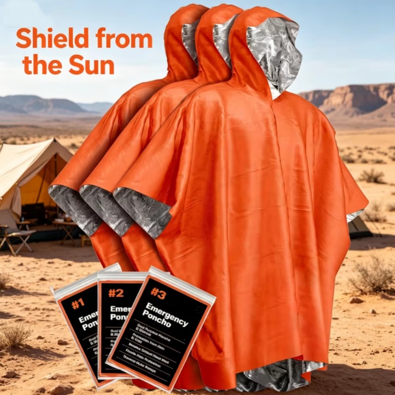 1-5 SZT. Wielofunkcyjna Pelery – Emergency Poncho Rain recenzja i cena