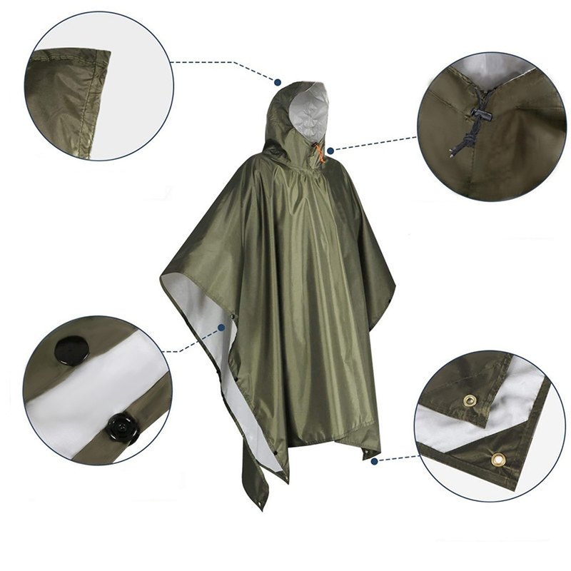 Wytrzymałe ponczo przeciwdeszc – Emergency Poncho Rain recenzja i cena